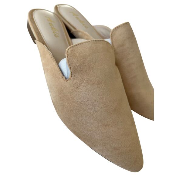Ankis Women's Beige Pointed Toe Mule Flats Casual Slip-On SZ 9 - Picture 6 of 10